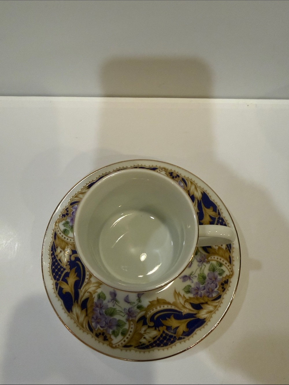 Andrea By Sadek Demataisse Cup & Saucer Set - Royal Violets - Picture 2 of 11